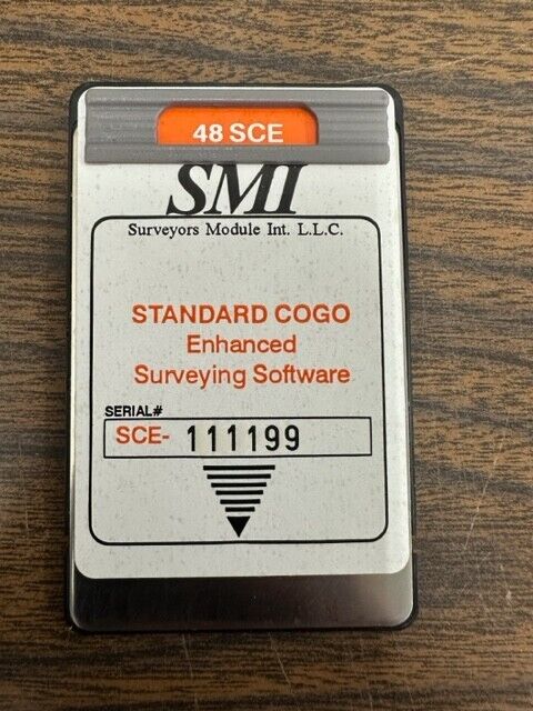 SMI Standard COGO Enhanced Surveying Software for HP 48 G GX Surveying Software