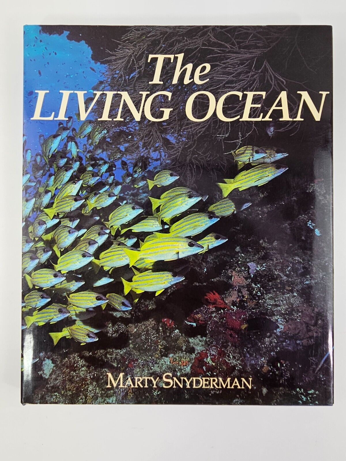 The Living Ocean By Marty Snyderman coffee table book 1989 very good condition