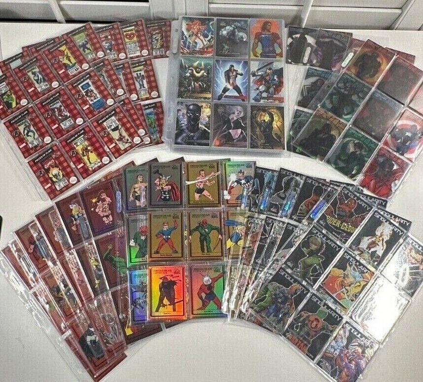 2019 Flair Marvel COLLECTOR SET - Singularity, Stained Glass, POF, TTA + MORE 
