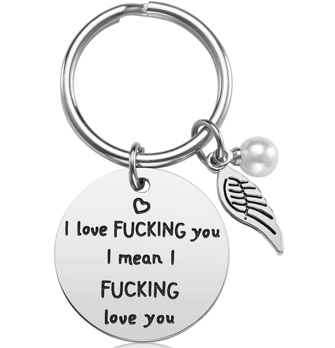 Romantic Love Tag Keychain To My Love Keychain To My Wife Necklace Couple Gifts