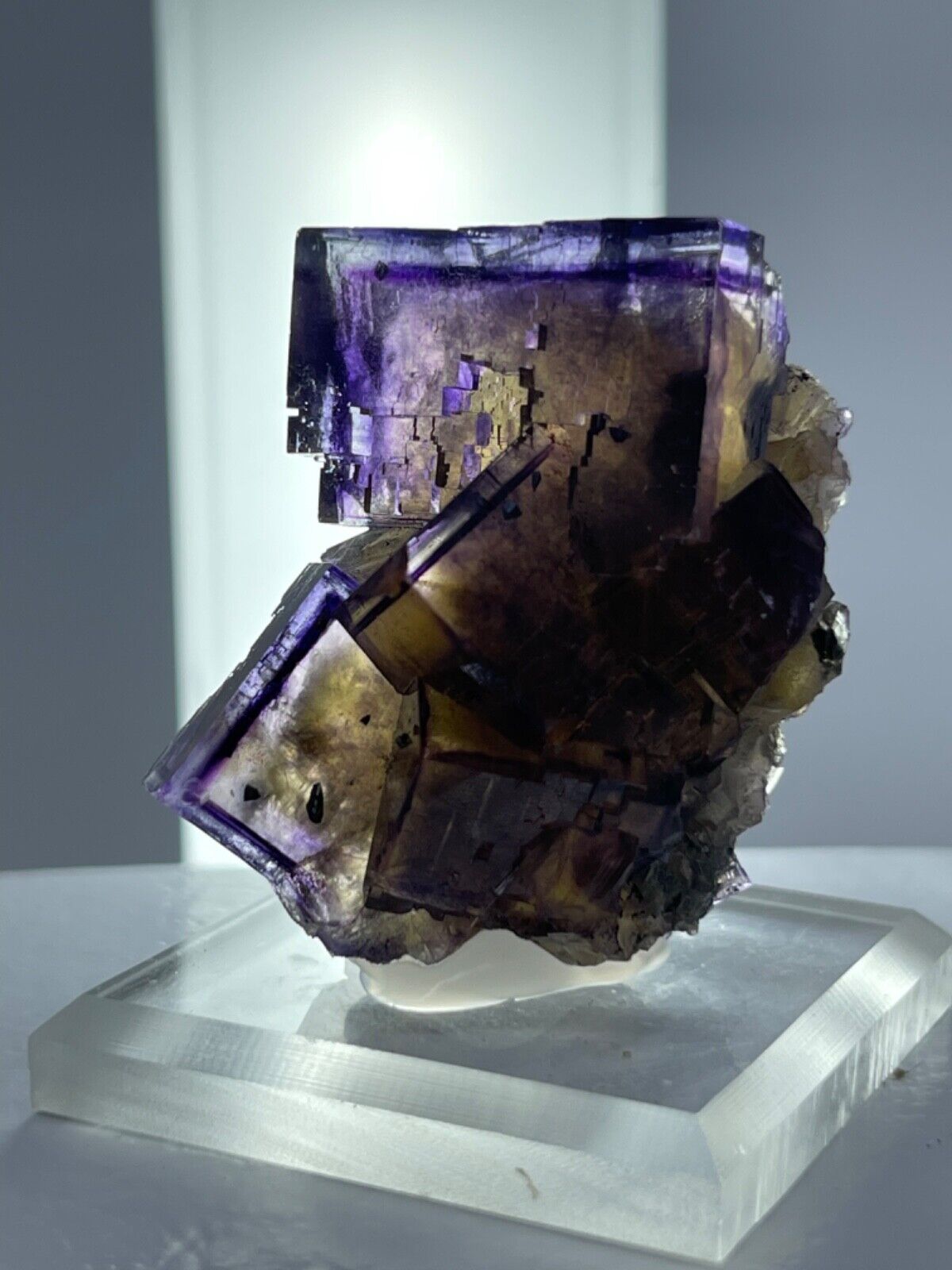 Stunning Denton Mine Fluorite with Chalcopyrite inclusions