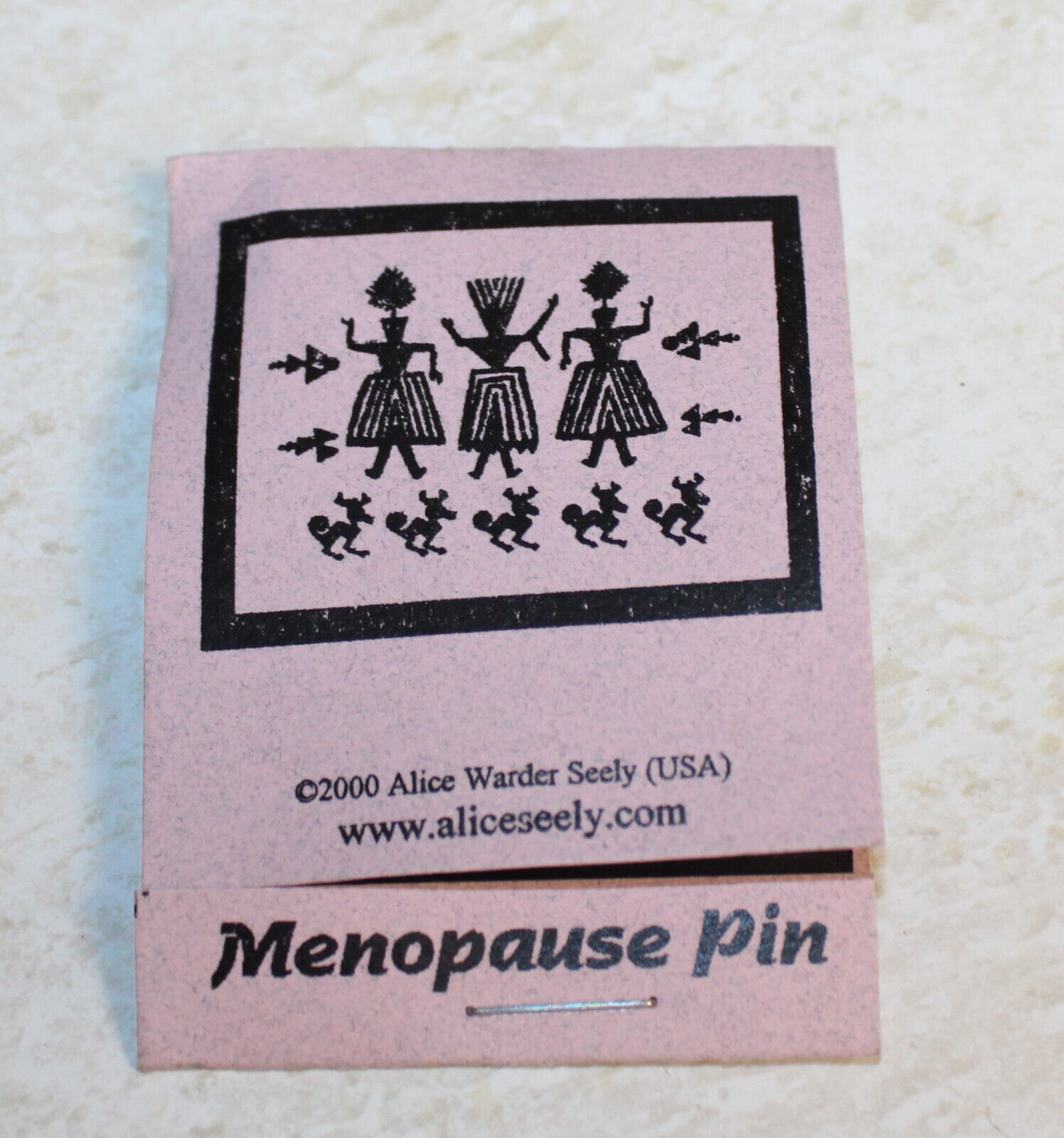 (MP) ©2000 Alice Warder Seely® Ultimate Friendship Pewter Menopause Pin