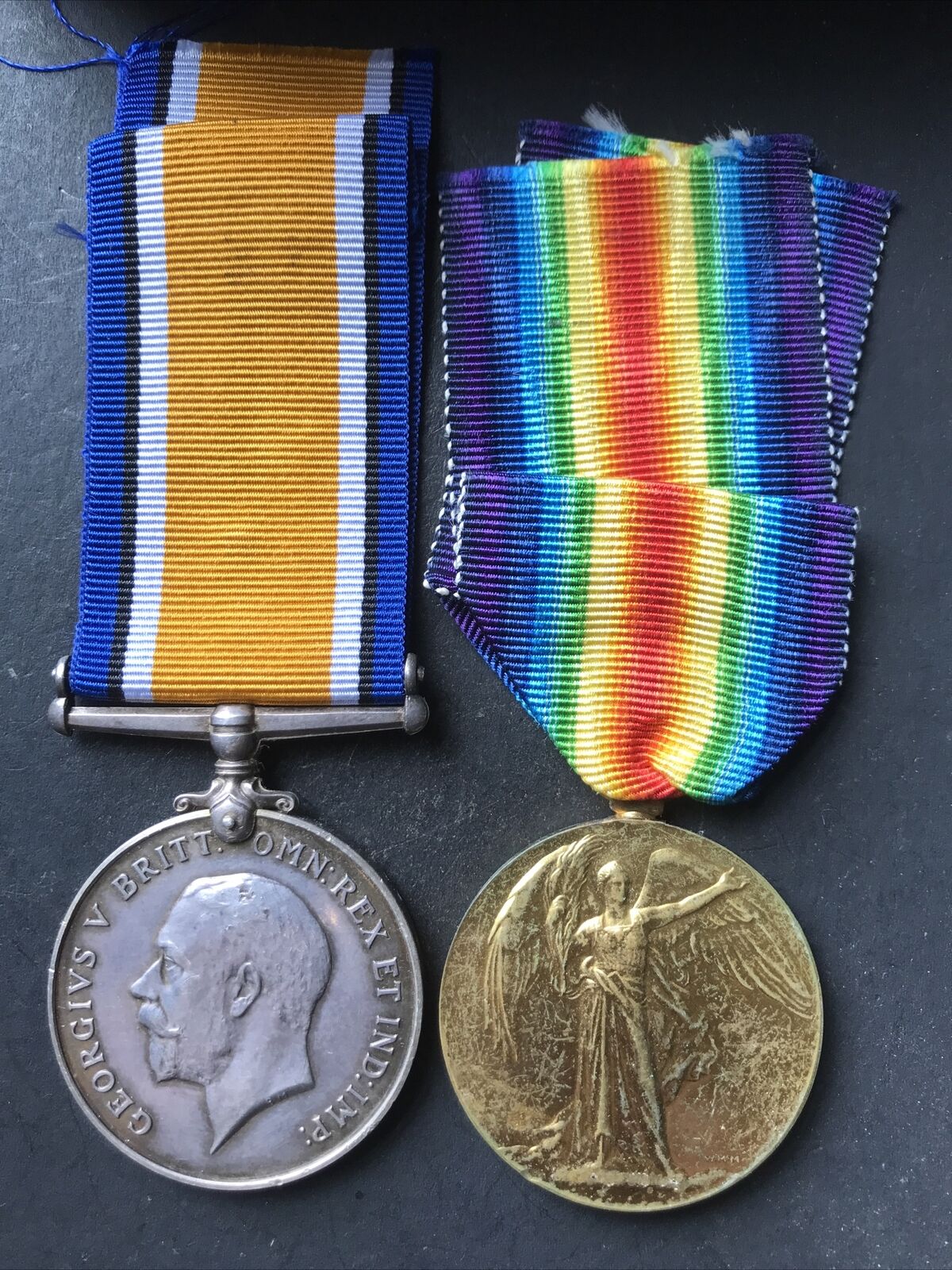 Female-Addison-British WW1 Pair-British War & Victory Medal-QMAAC