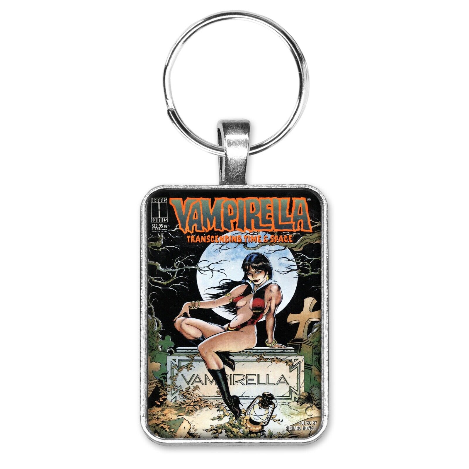 Vampirella Transcending Time and Space Cover Key Ring or Necklace Harris Comics