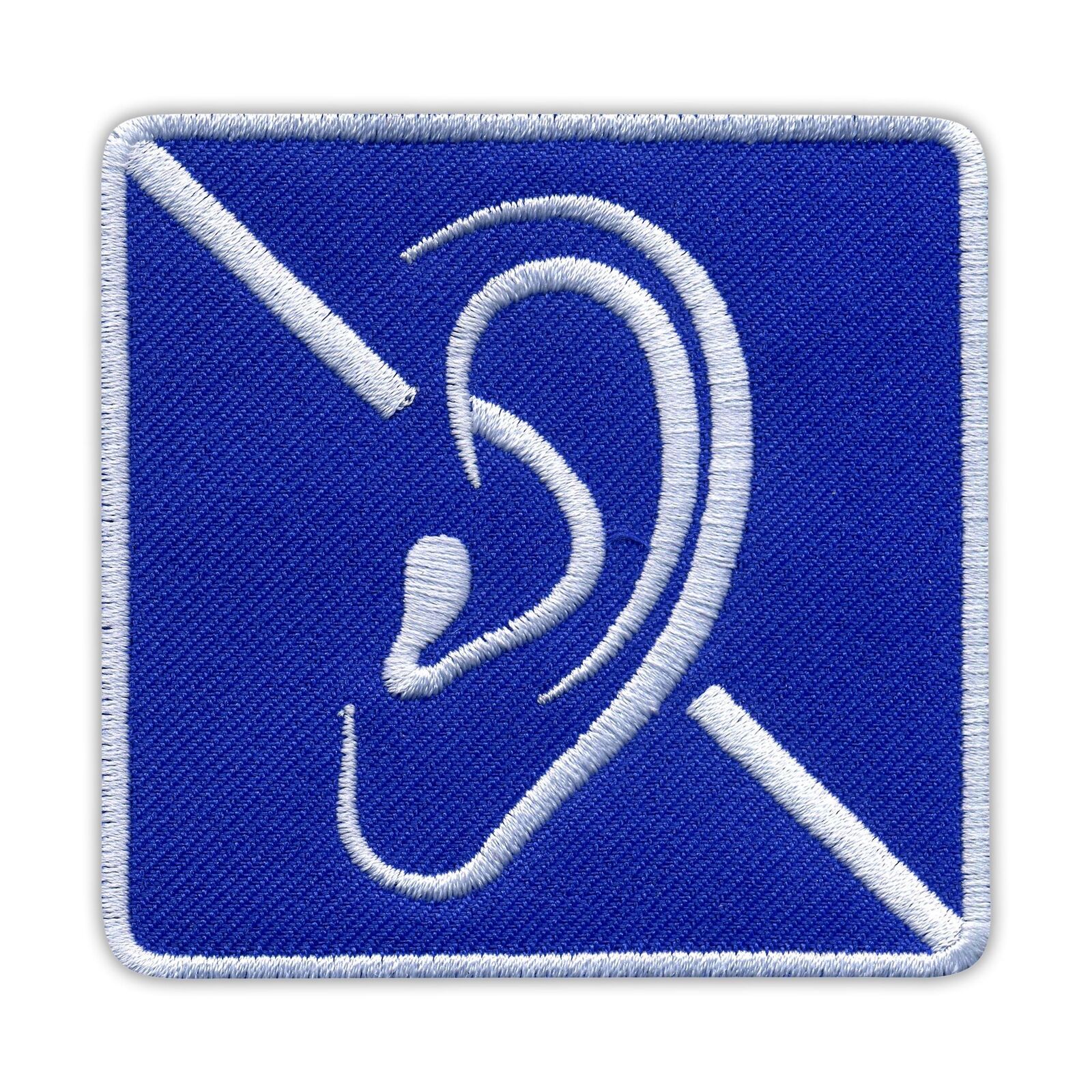 DEAF Sign - symbol for deafness Patch/Badge Embroidered