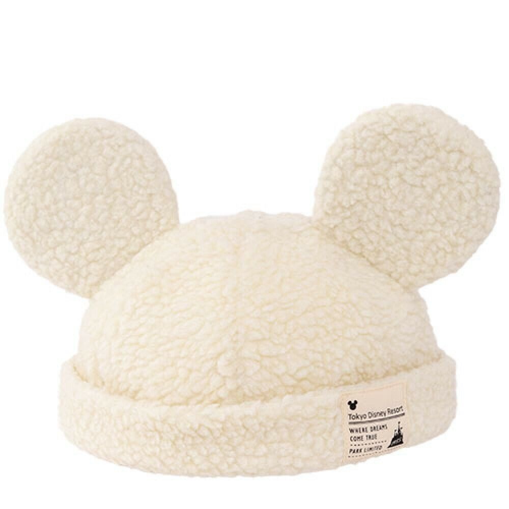 Japan Tokyo Disney Resort Store Ears HeadBand Hat Fluffy White CAP park