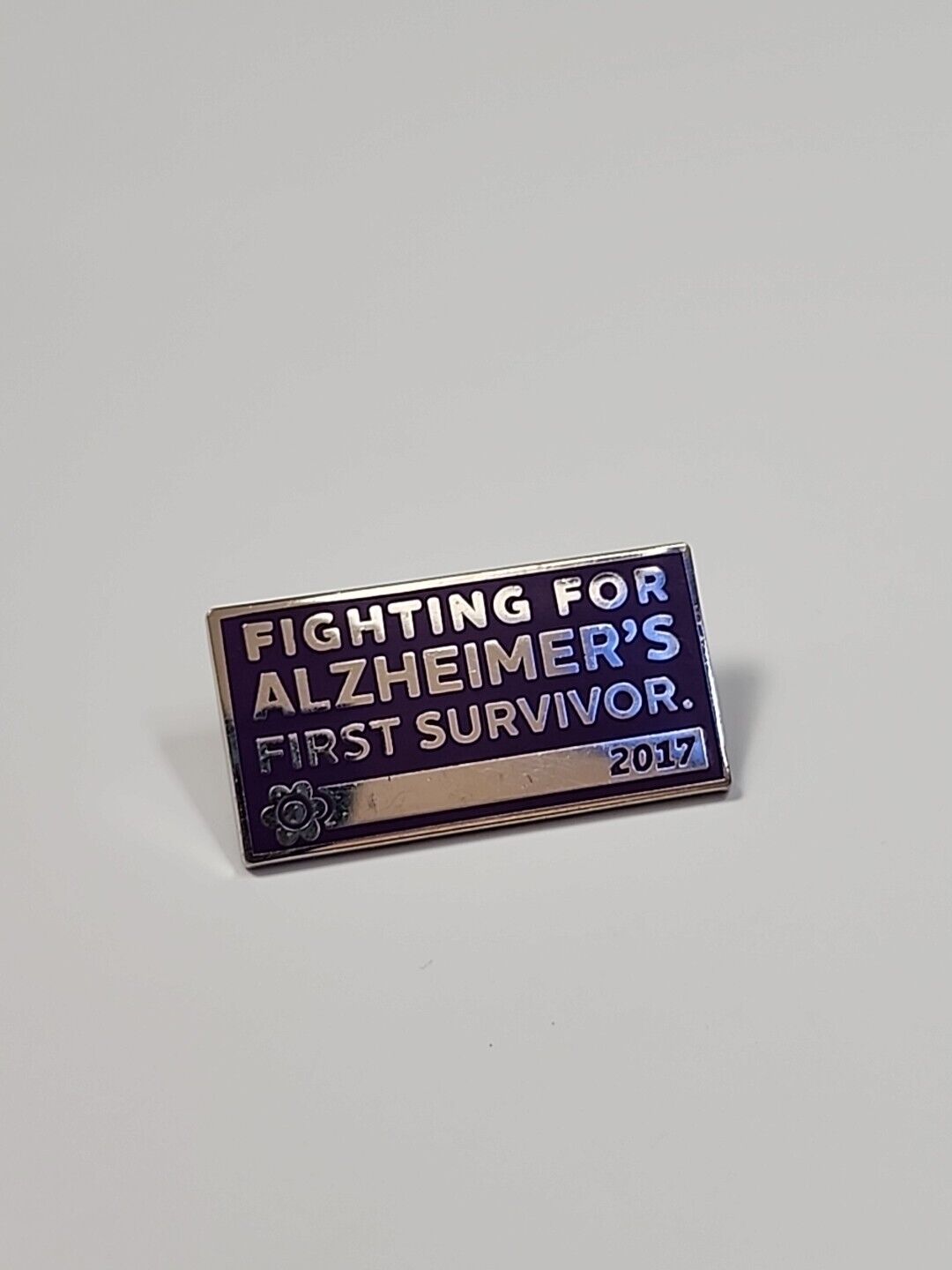 Fighting For Alzheimer's First Survivor 2017 Lapel Pin