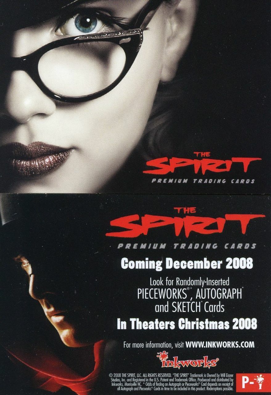 2008 INKWORKS THE SPIRIT MOVIE PROMO CARD #P-i