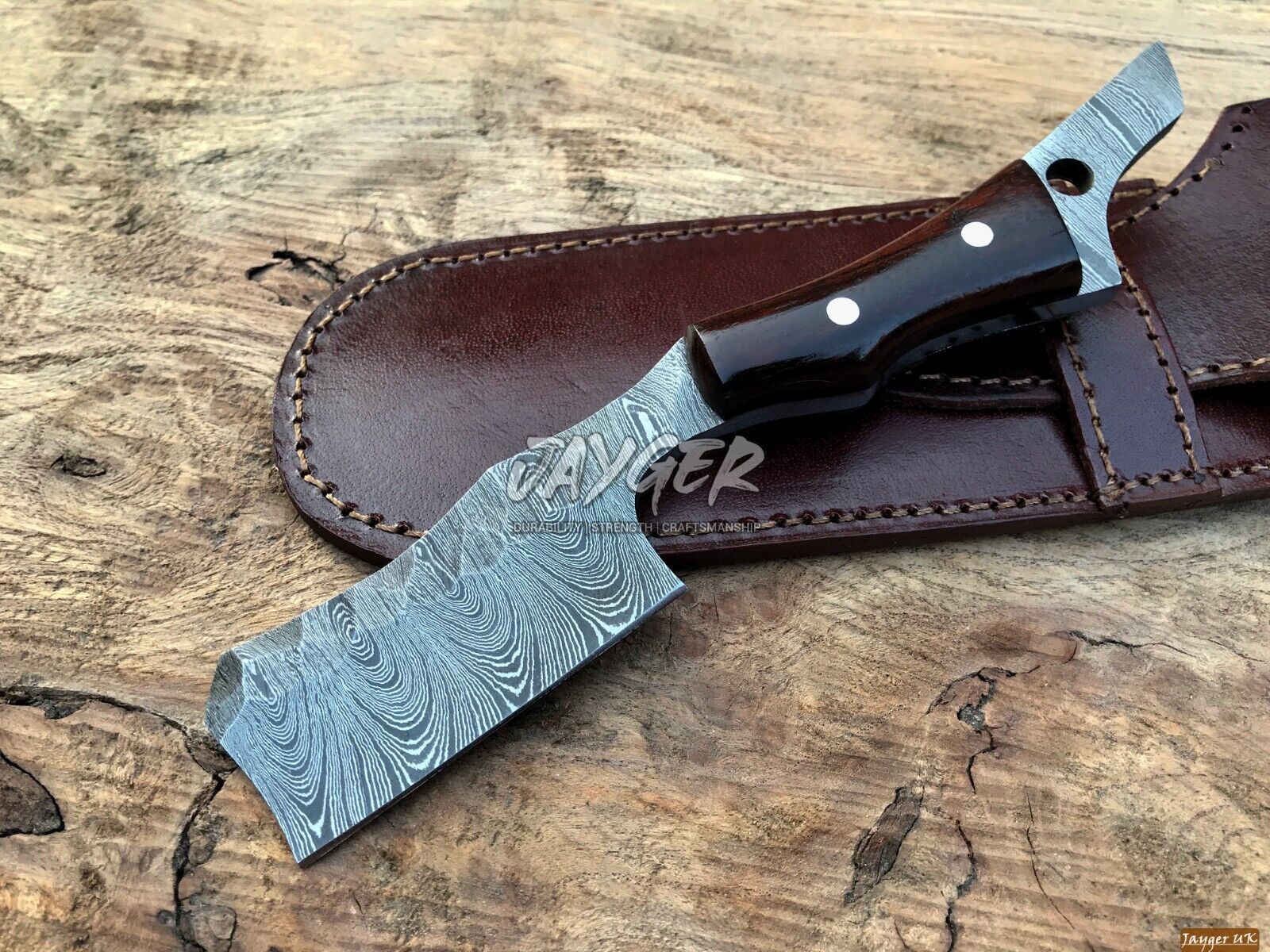 Handmade Damascus Steel Straight Razor-kamisori Style-Knife-Cut Throat