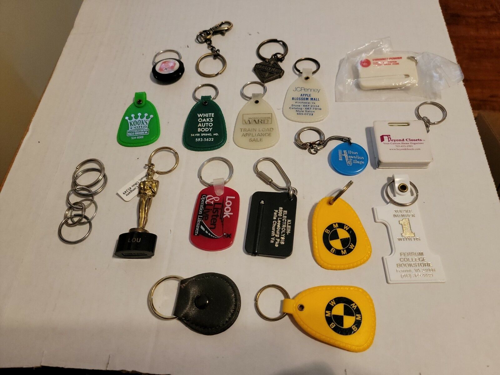 Vintage Collectible Advertising Keychain lot 