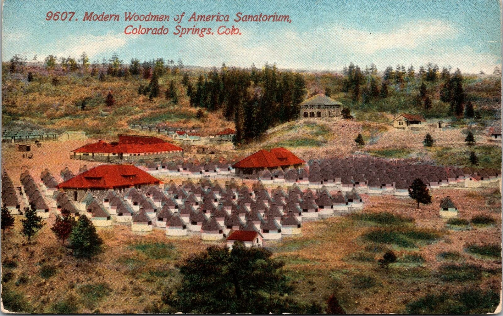 Colorado Springs CO Modern Woodman of America Sanatorium Postcard unused 1910s