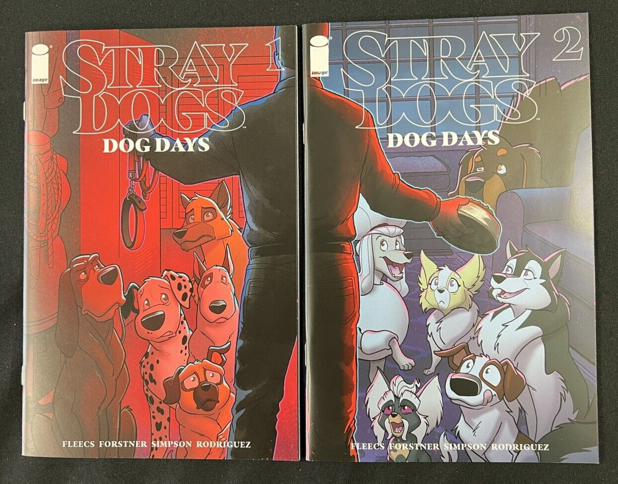 STRAY DOGS DOG DAYS 1 & 2 Exclusive Comic Bug Variant Set Tony Fleecs