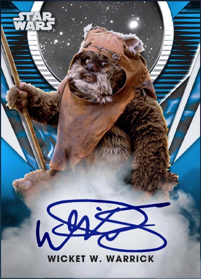 2023 Topps Star Wars Signature RARE WARWICK DAVIS as WICKET WARRICK Digital Card