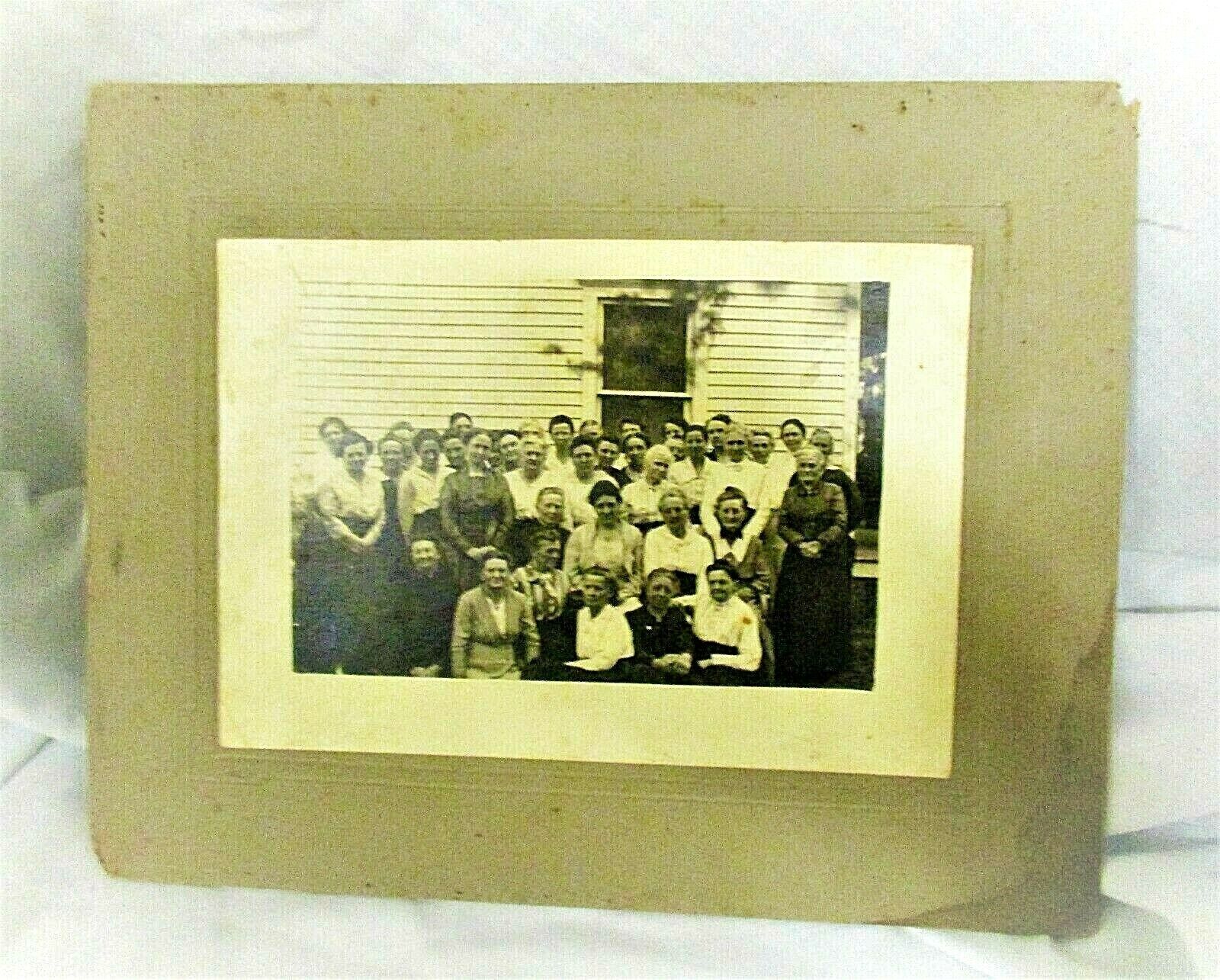 Antique Early 20th Century Cabinet Photo Women\'s Ladies\' Sunday School Class #2