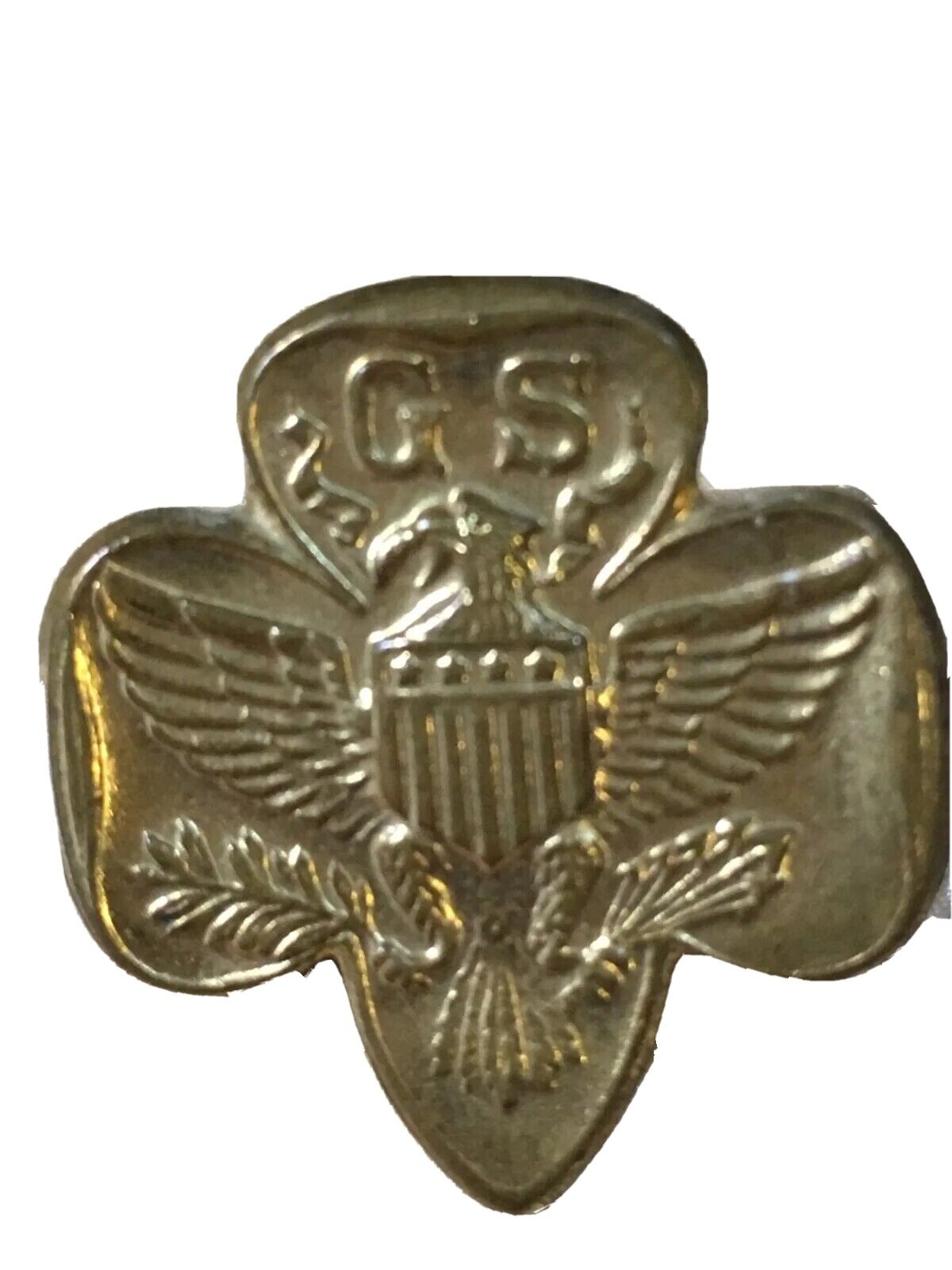 Girl Scout Membership 7/8 Inch Lapel Pin Pinback Vintage