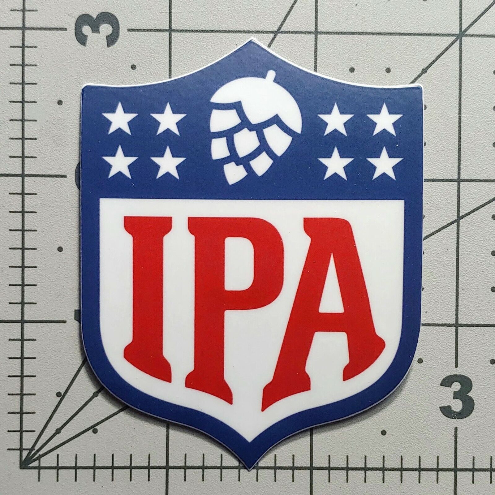 IPA NFL Logo Style Football Craft Beer Ale Waterproof Water Bottle STICKER Decal