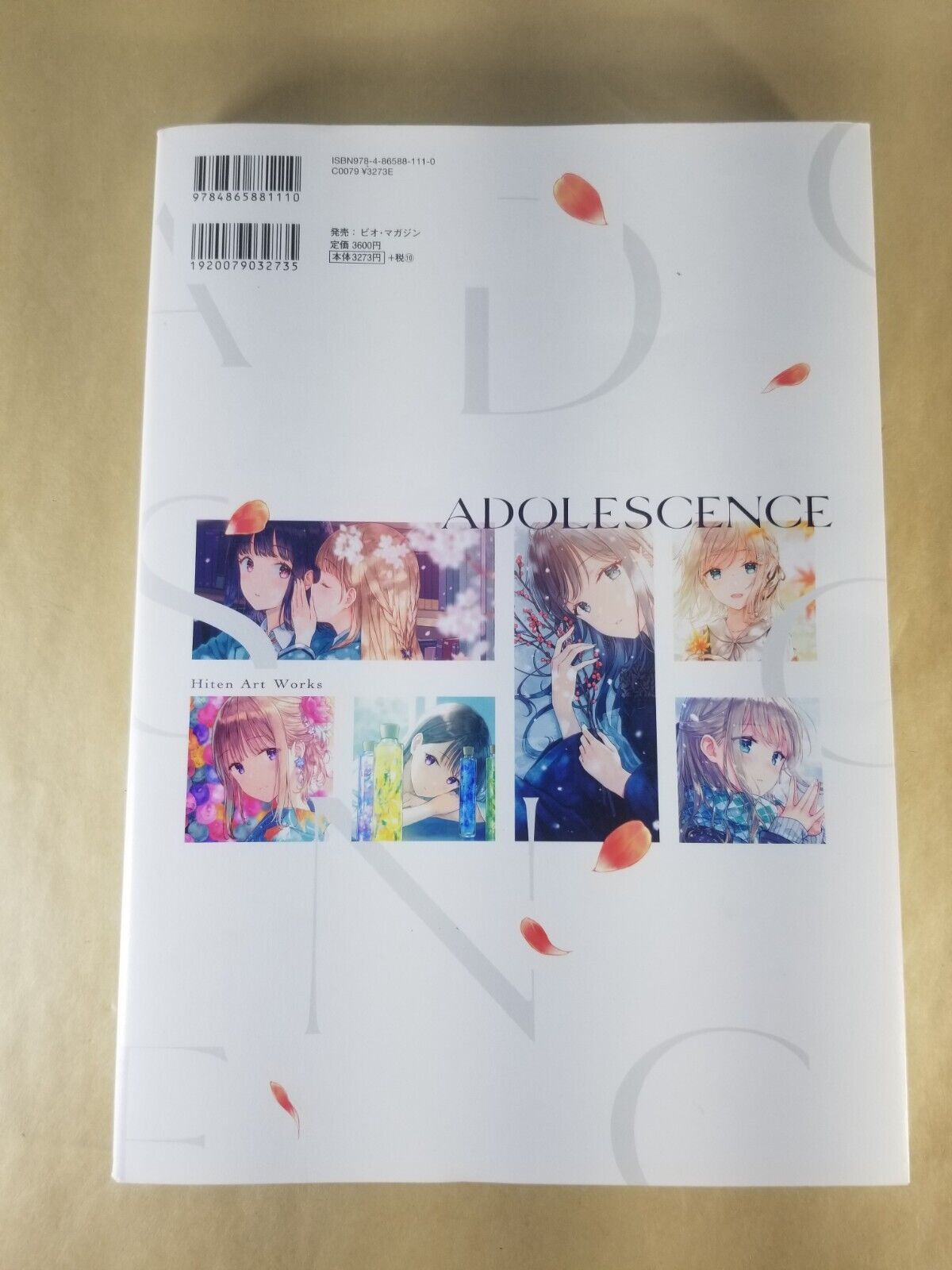 ADOLESCENCE Hiten Works Collection Original Illustrations Anime Art Book