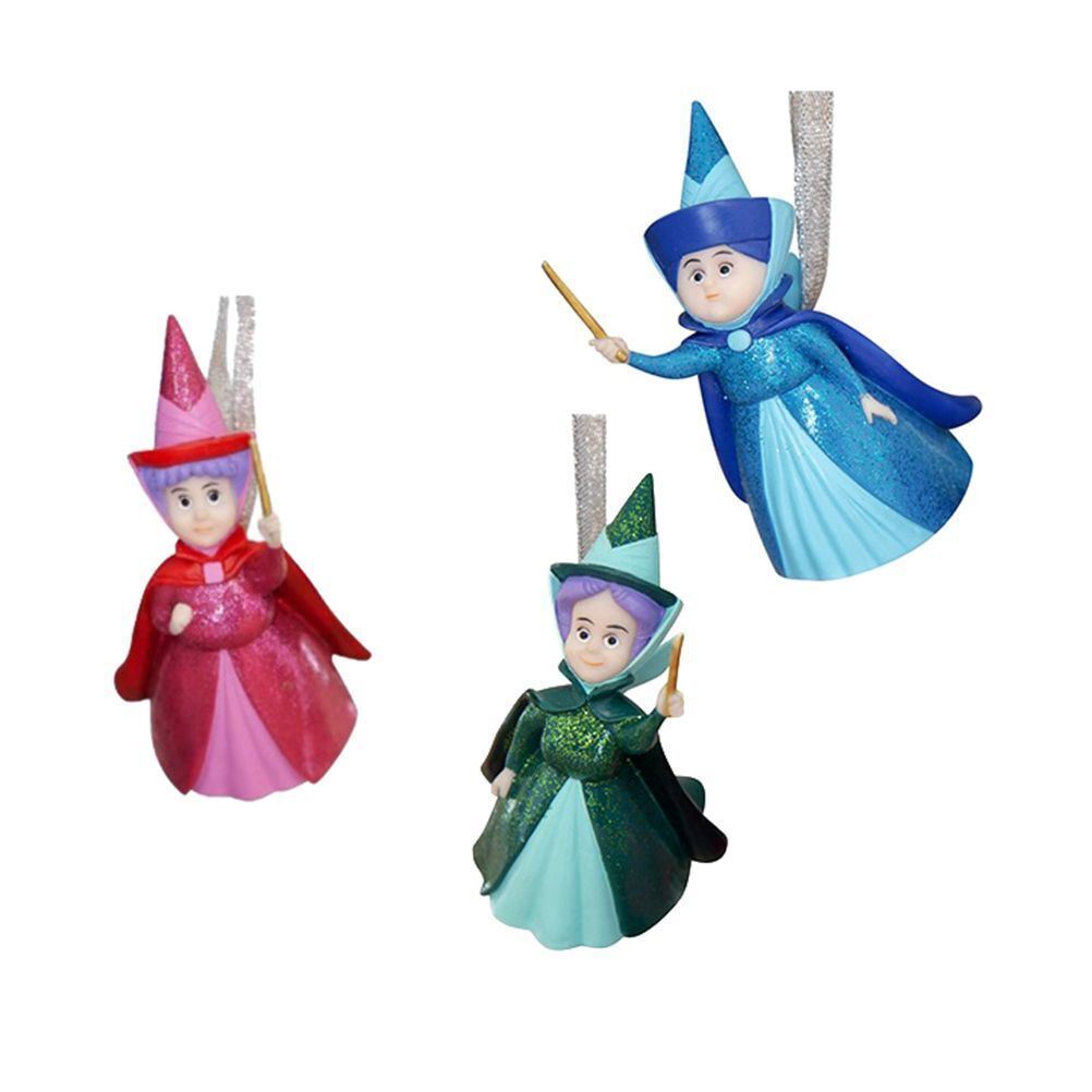Disney Sleeping Beauty Fairy Godmothers Hanging Ornament Set