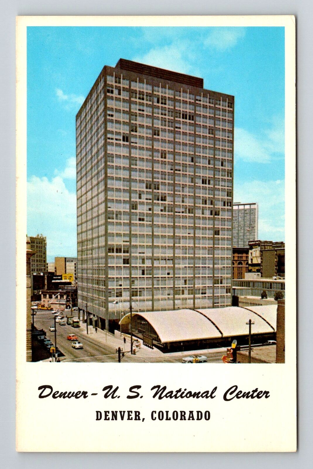Denver CO-Colorado, Denver-U.S. National Center, Vintage Postcard