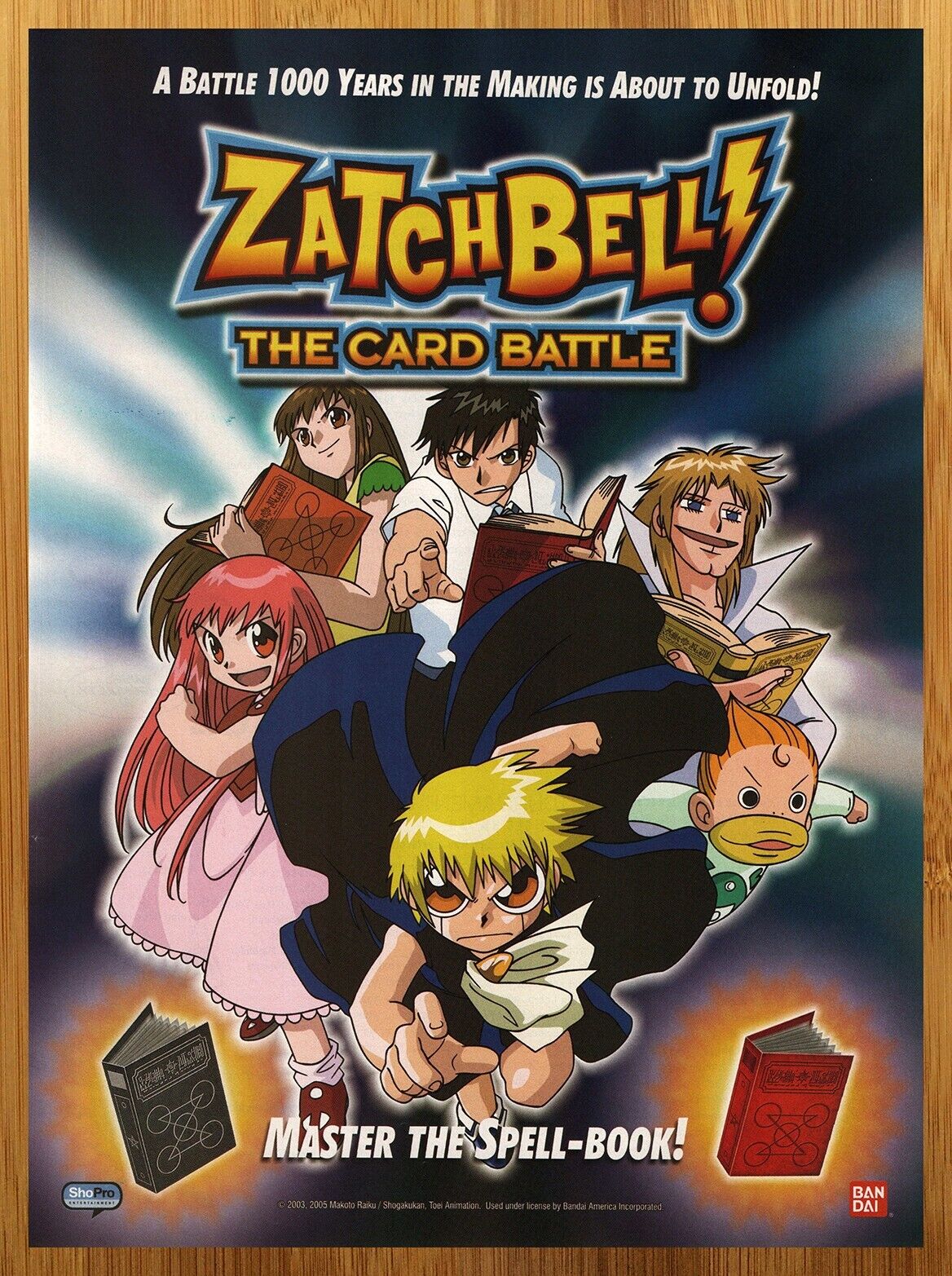 2005 Zatch Bell TCG Trading Card Game Print Ad/Poster Anime Manga Promo Art 00s