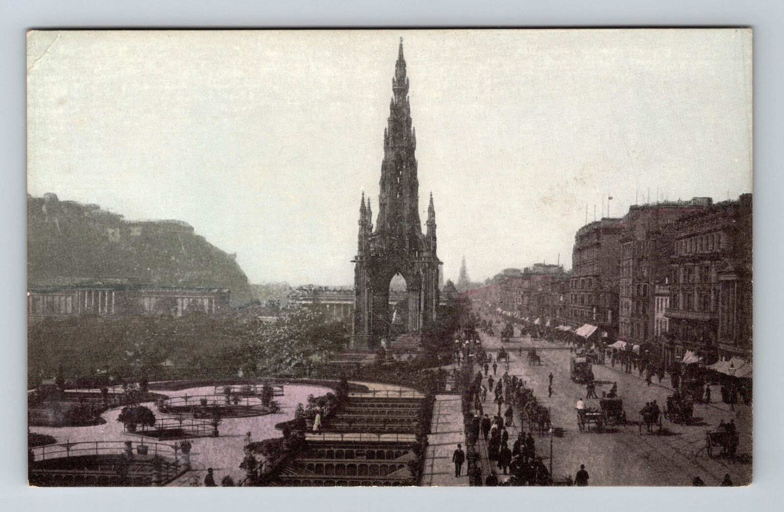 Edinburgh-Scotland, Scott\'s Monument, Vintage Postcard