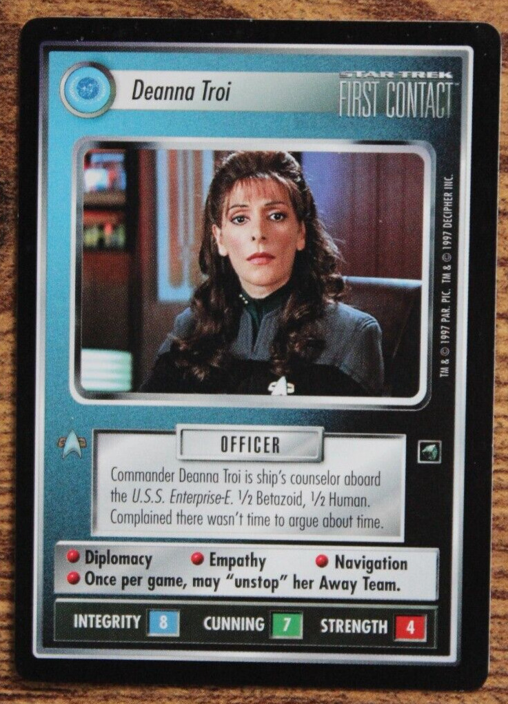 Star Trek CCG - First Contact - Deanna Troi
