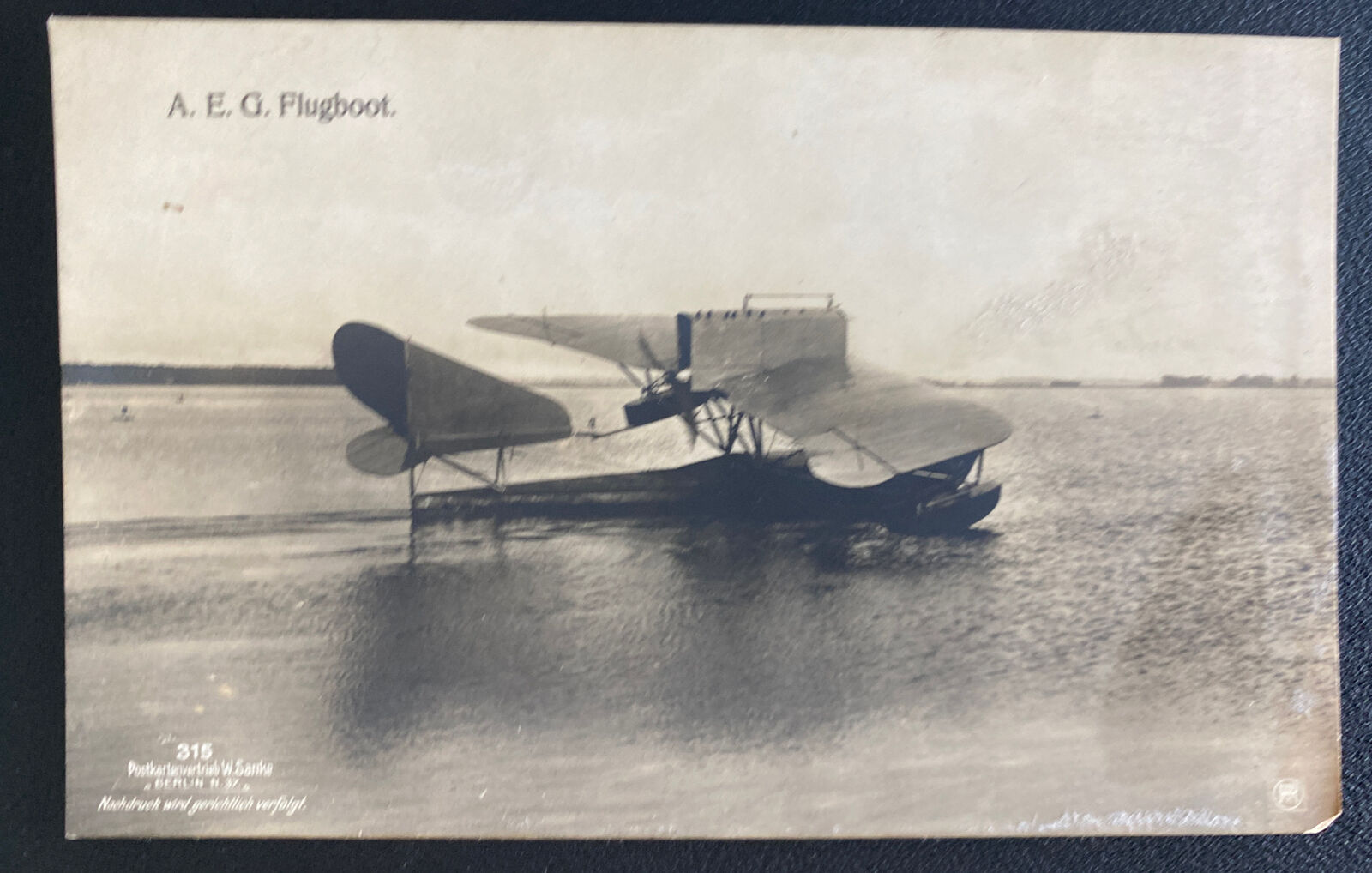 Mint Germany Real Picture Postcard RPPC AEG Flyingboat