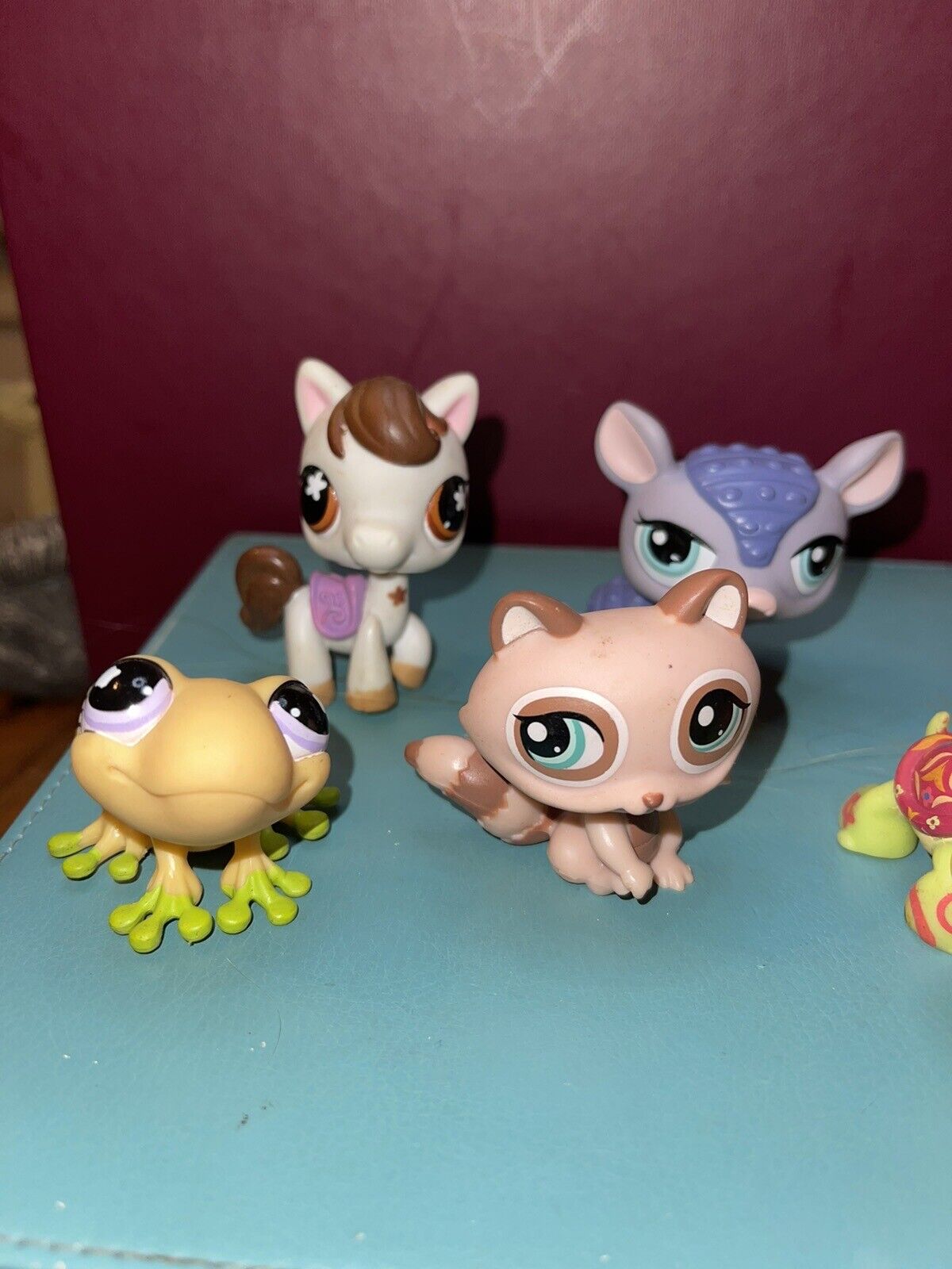 LPS Hasbro Littlest pet shop 5 figures figurines Lot #1 W/ Lizard