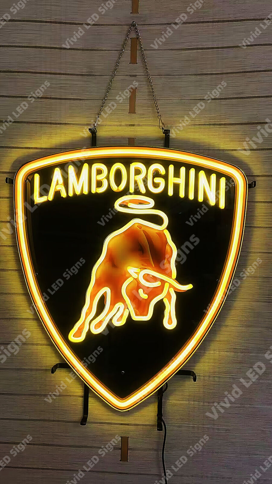 Lamborghini Sports Car Auto Vivid LED Neon Sign Light Lamp With Dimmer