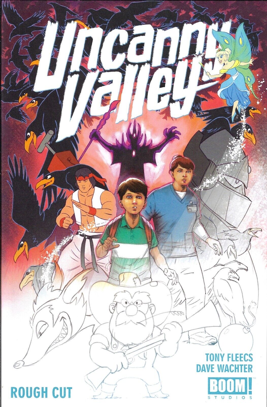 Uncanny Valley #1 Rough Cut With Sketch & COA Comicspro Boom Studios 2024 EB115