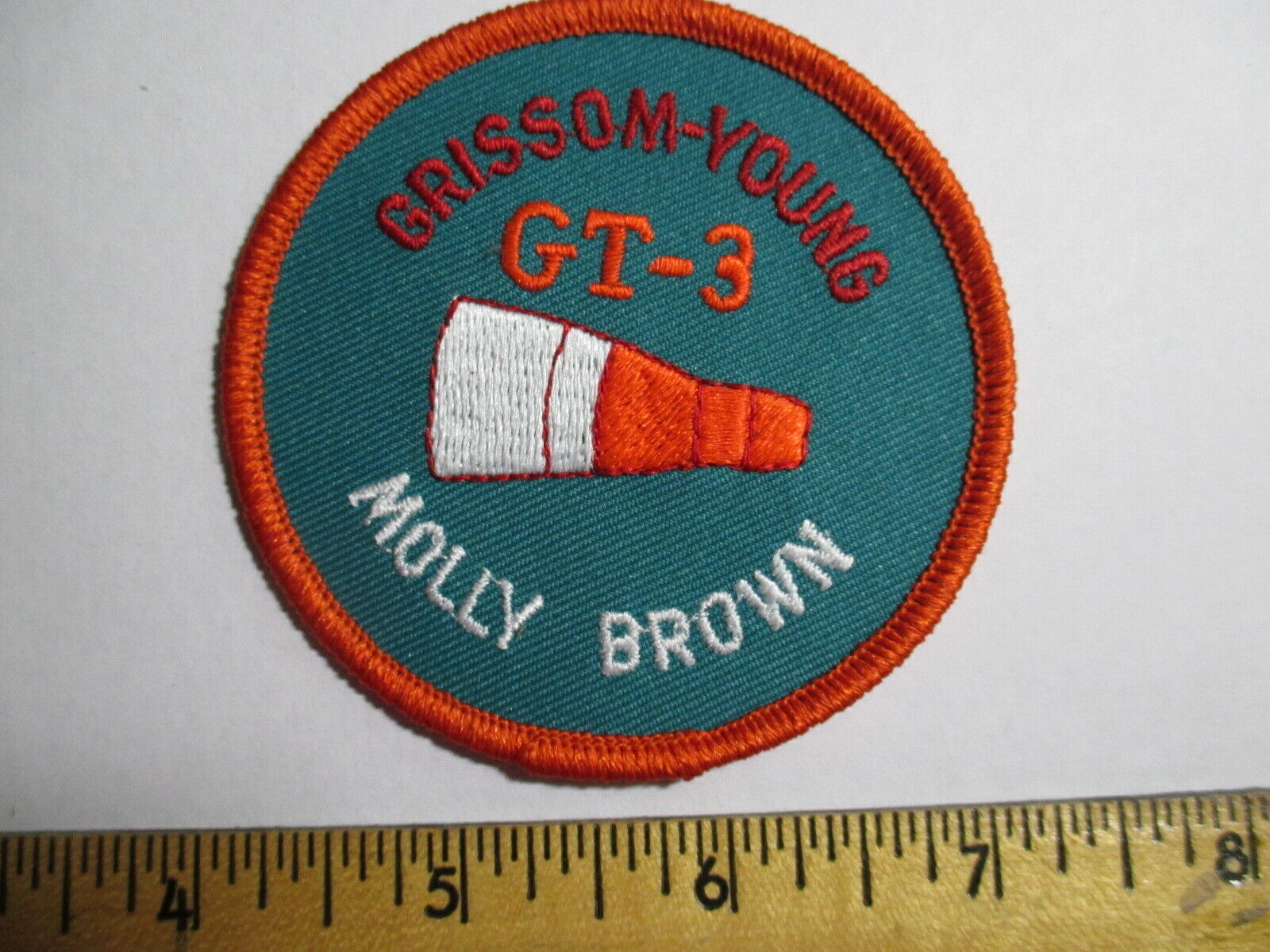 Grissom - Young GT3 Nickname Molly Brown Patch NOS Vintage Nasa Space Travel 