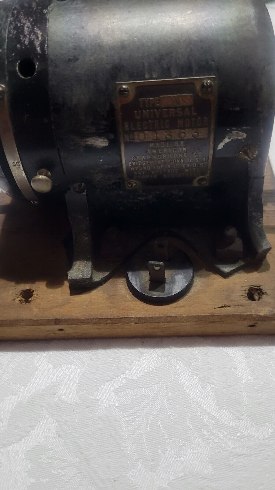 EARLY 1900 AC/DC Electric Motor American Graphophone Co Universal Elect. 