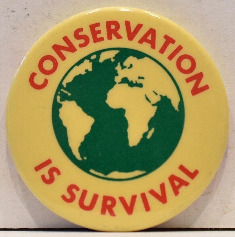 1983 Conservation Is Survival Environmental Campaign Greenpeace Planet Protest