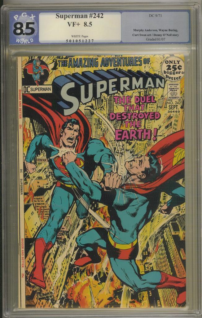 SUPERMAN #242  PGX 8.5 