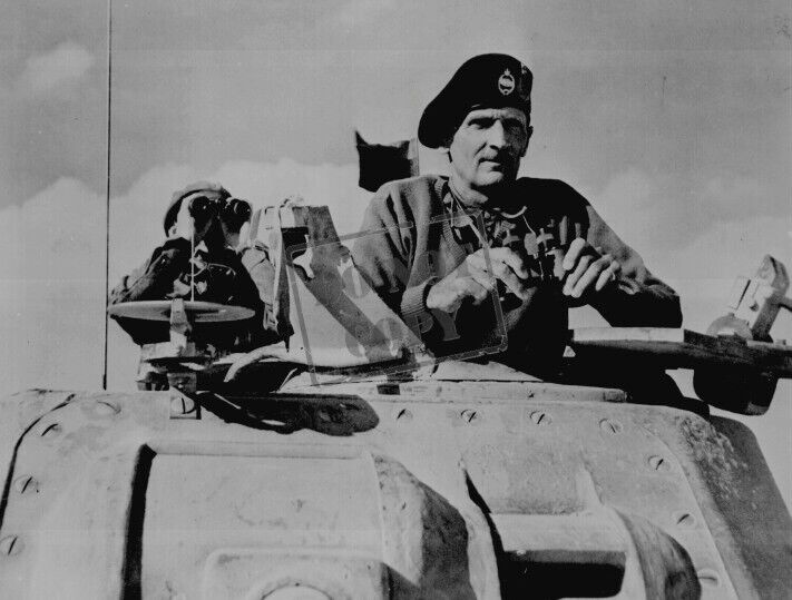 General Bernard L. Montgomery tank World War 2 WWII 8 x 12 Photo Picture
