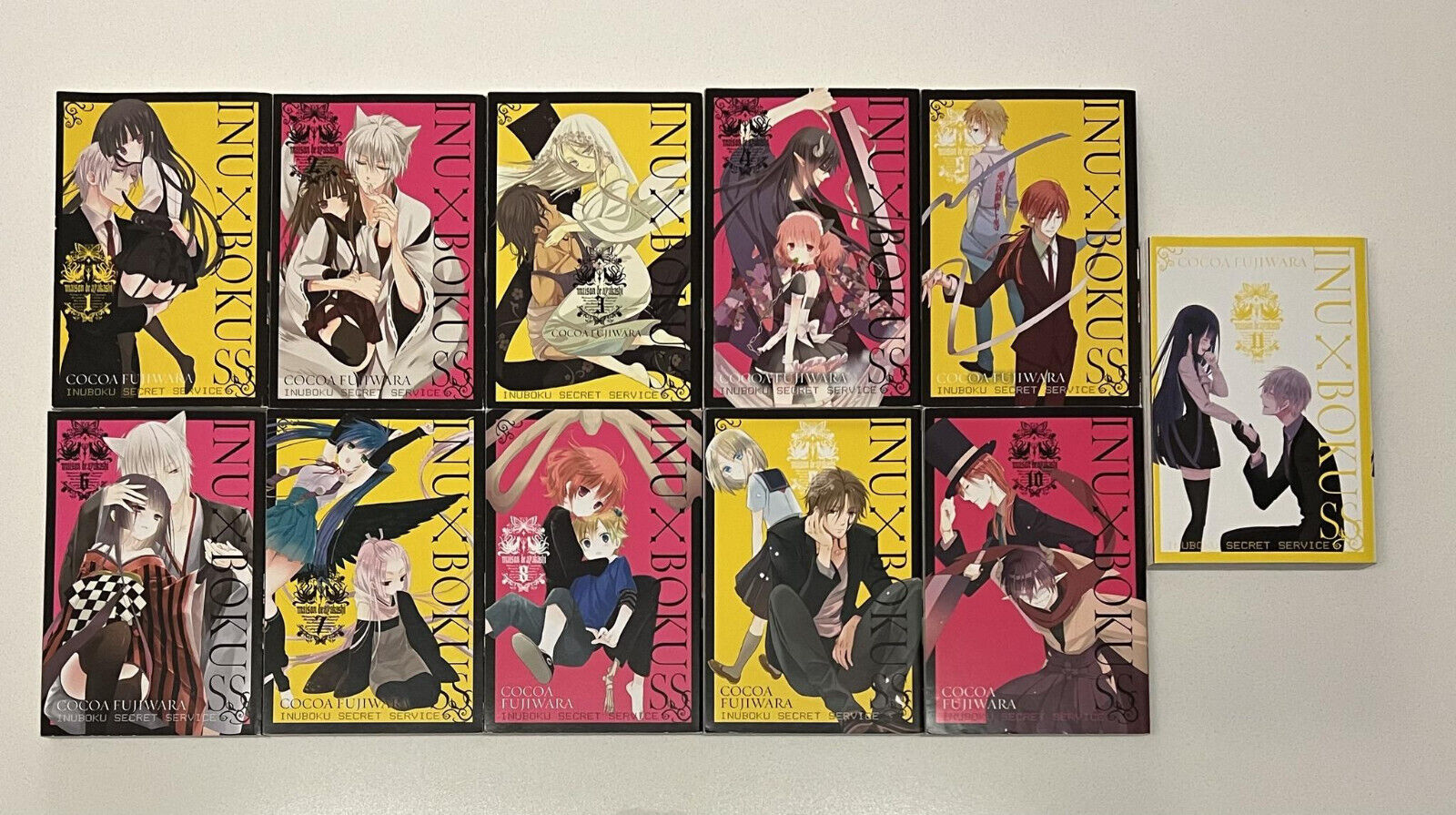 Inu X Boku SS Vol 1-11 - Cocoa Fujiwara Complete English Manga Set Rare OOP