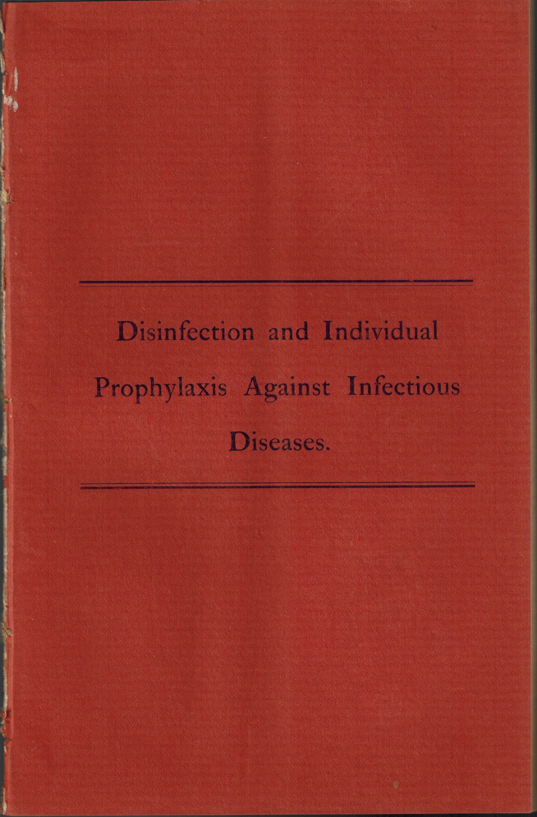 1886 Disinfection Preventing Spread of Infectious Disease, Pandemic, Lomb Prize