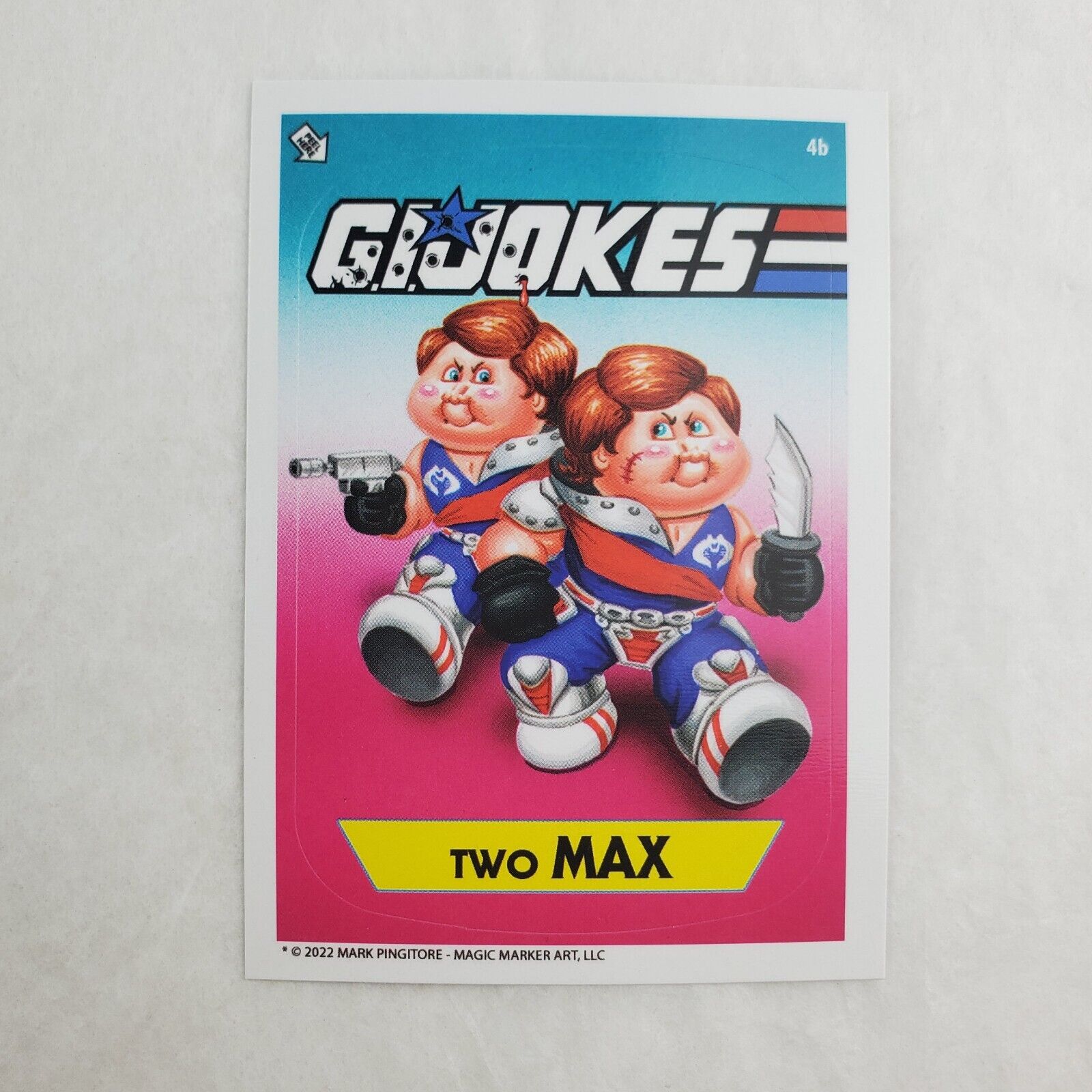 Gi Jokes Two Max 4b Gi Joe Parody Crimson Twins 2022 Trading Card 