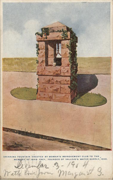 1906 Drinking Fountain Erected by Woman's Improvement to the Memory of John Frey