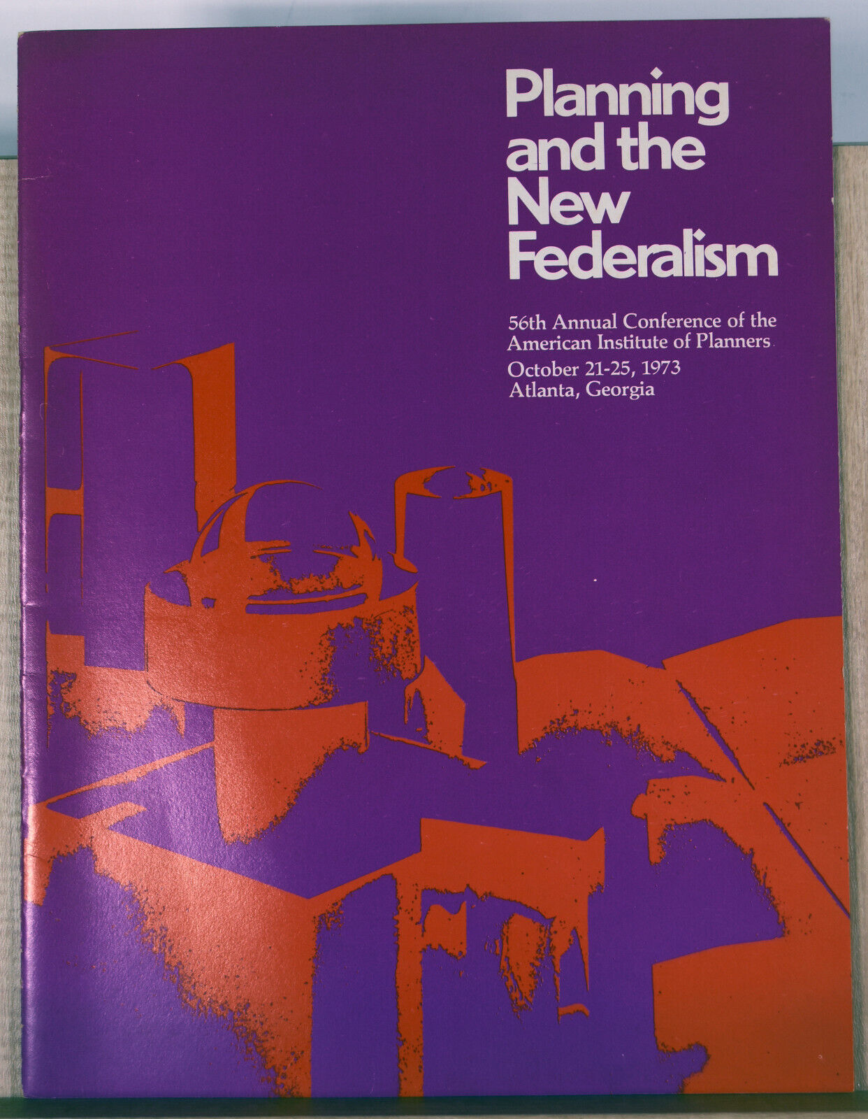 1973 Vintage Booklet Planning Federalism American Institute Planners Architects