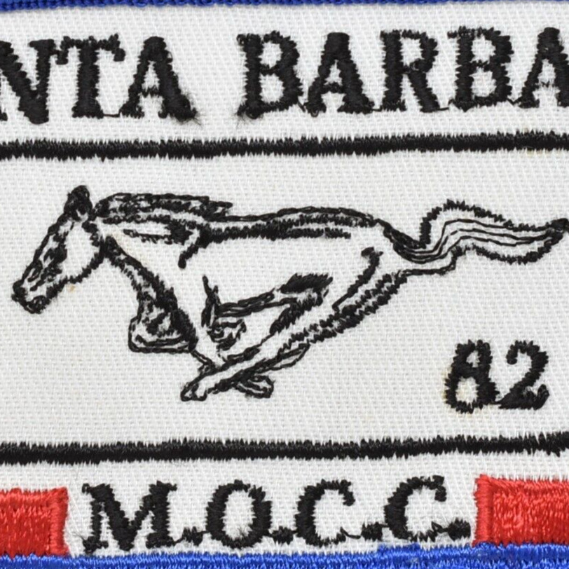 1982 Ford Mustang Owner Club Of California MOCC M.O.C.C. San Barbara Patch