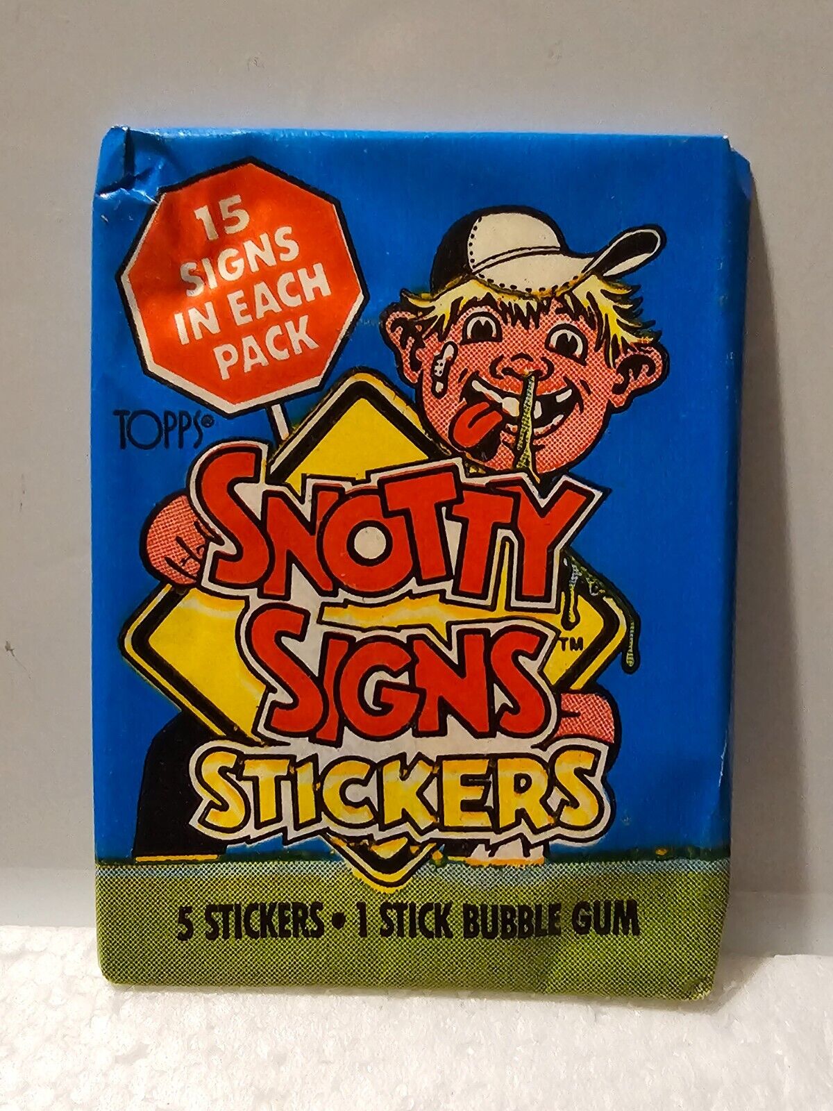 1986 Topps Snotty Signs Stickers Sealed Trading Card Pack NEW