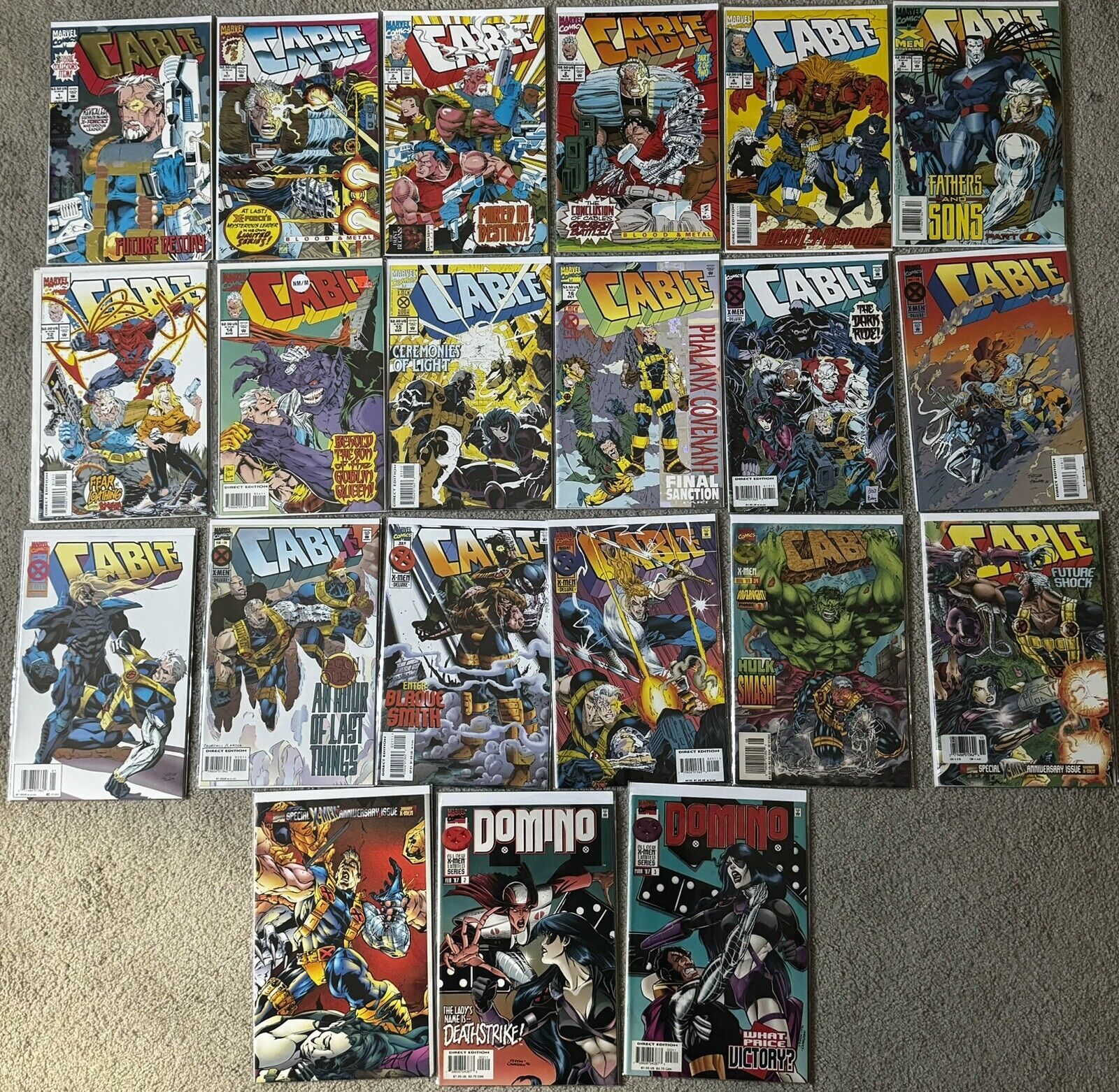 Marvel Comic Lot. Cable & X-Force. 51 Total Books. Including X-Force #1 w/card