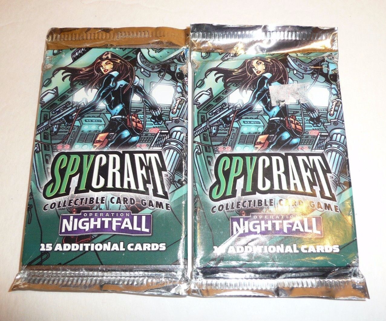 Lot of 2 SpyCraft Operation Nightfall Booster Packs CCG Card Game TCG Spy Craft
