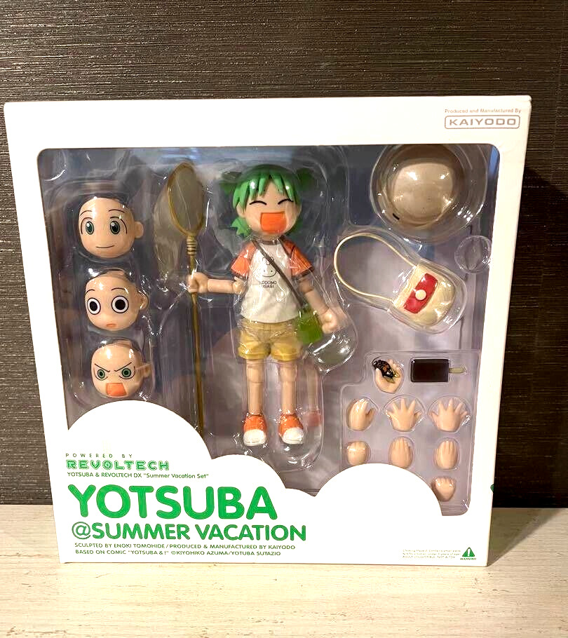 Kaiyodo Yotsuba Summer Vacation Set Revoltech DX Yotsuba& PVC Figure