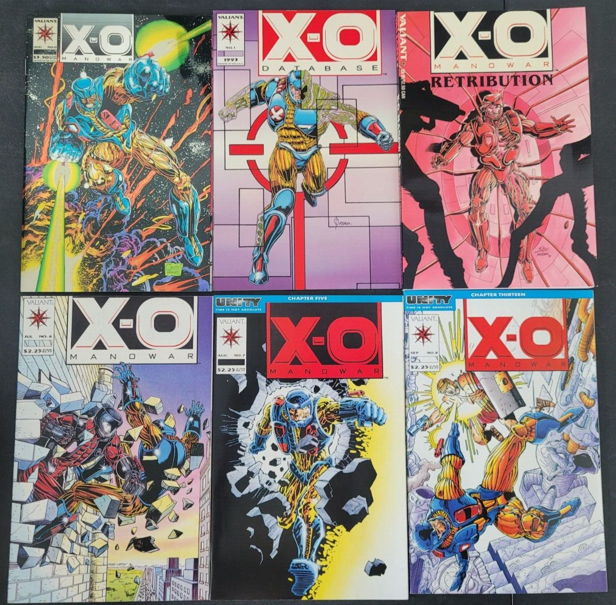 X-O MANOWAR SET OF 30 ISSUES (1992) VALIANT COMICS #0 CHROMIUM DATABASE TPB