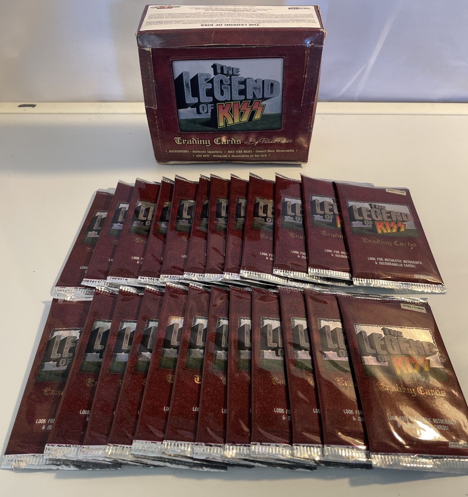 The Legend of KISS Trading Cards 2010 Press Pass 24 Sealed Packs With Box Rare