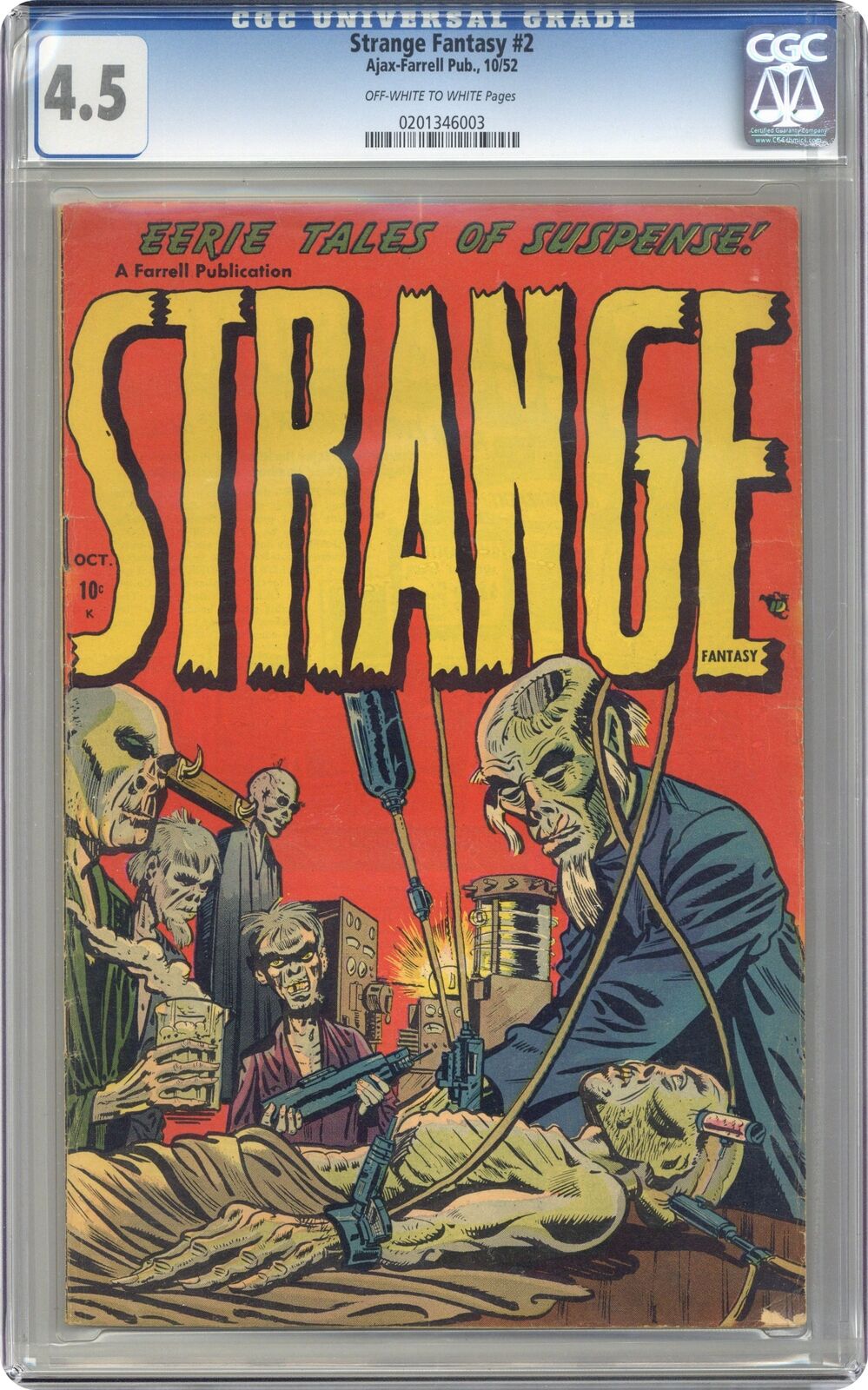 Strange Fantasy #2 CGC 4.5 1952 0201346003