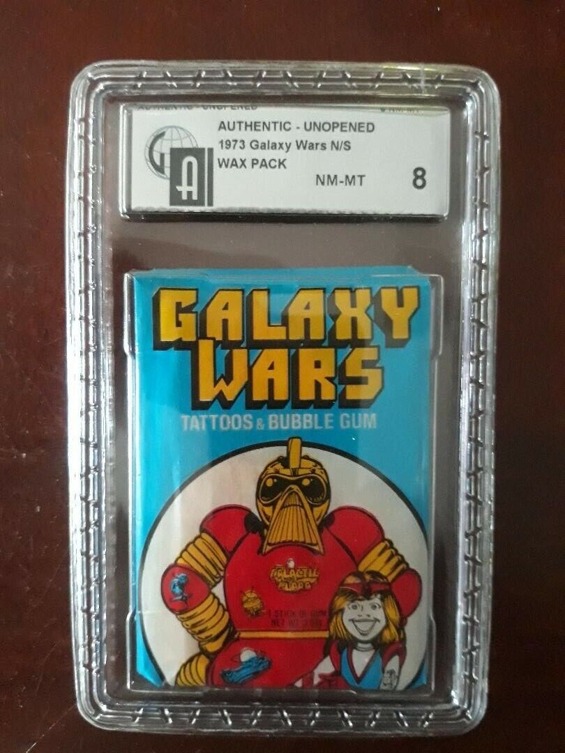 1973 Galaxy Wars Unopened Donruss Wax Pack, GAI Grade 8