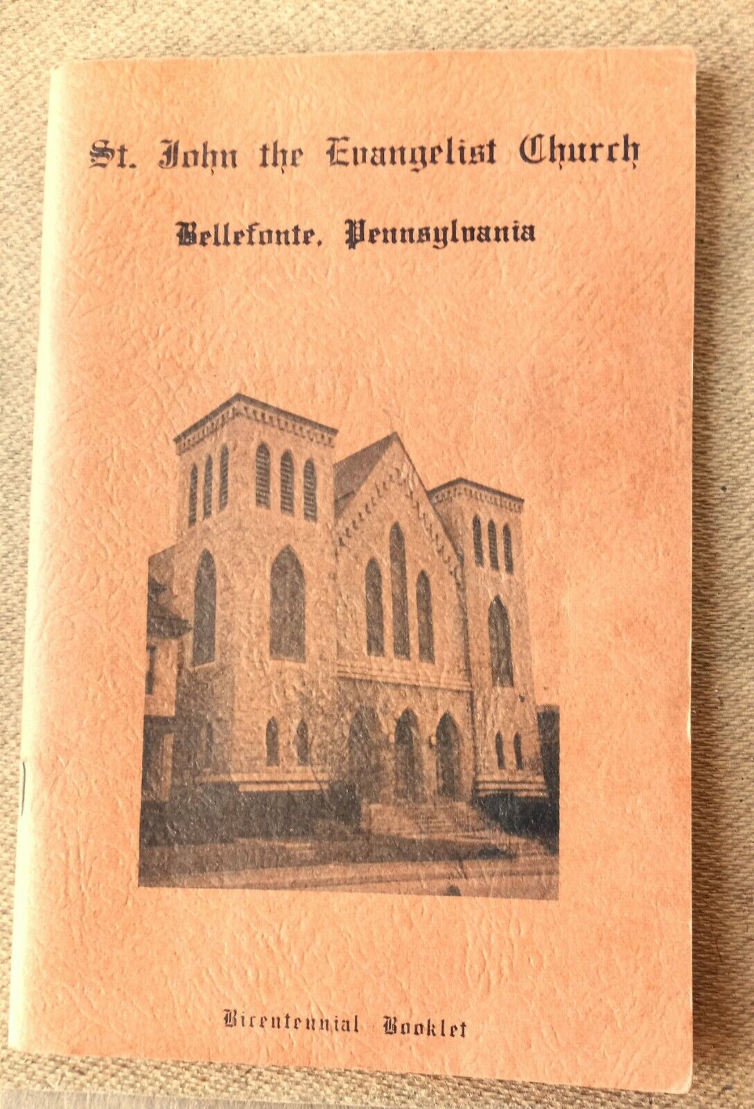 Vintage 1976 ST. JOHN THE EVANGELIST CHURCH BELLEFONTE PA BOOKLET Directory 